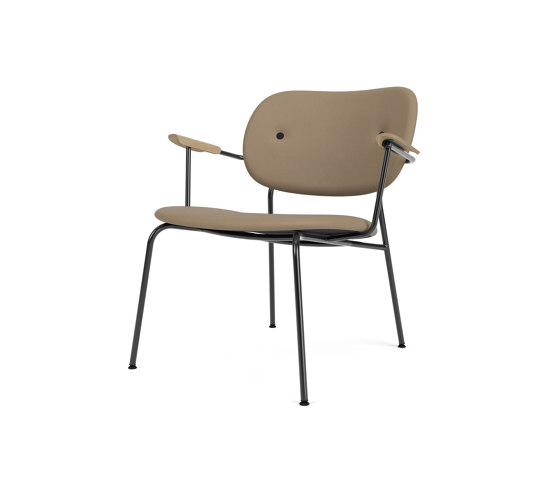 Co Lounge Chair W/Armrest, Upholstered Seat and Back | Sierra - Stone, 1611 | Natural Oak | Poltrone | Audo Copenhagen