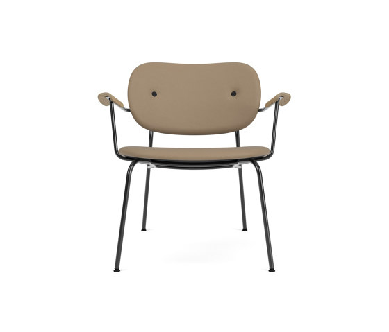 Co Lounge Chair W/Armrest, Upholstered Seat and Back | Sierra - Stone, 1611 | Natural Oak | Fauteuils | Audo Copenhagen