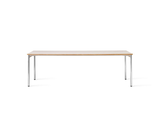 Co Table, 240x100 cm | Chrome - Laminate, Creme | Dining tables | Audo Copenhagen