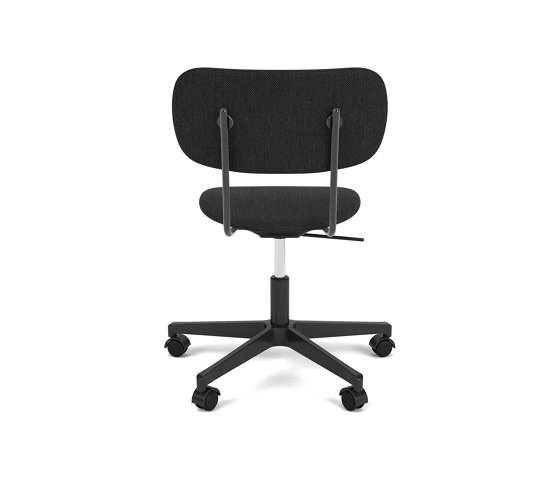 Co Task Chair | Star Base w. Casters | Black Aluminum | Fully Upholstered | Re-wool - Black, 0198 | Arbeitshocker | Audo Copenhagen