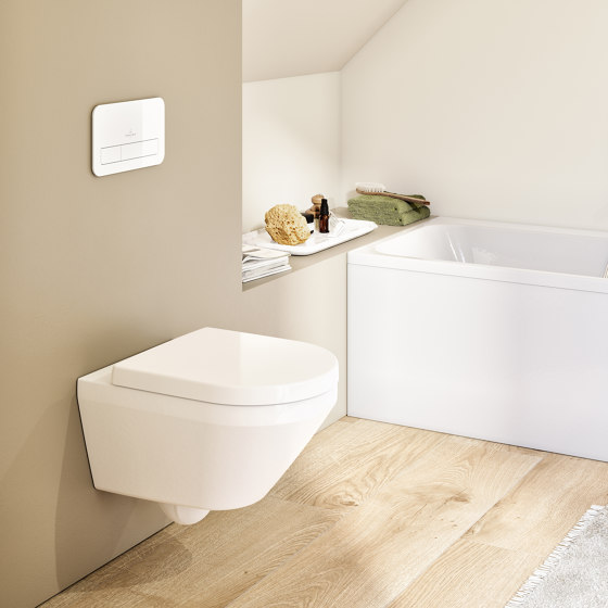 Architectura washdown toilet rimless, TwistFlush[e³], Concealed ViFix attachment | WC | Villeroy & Boch
