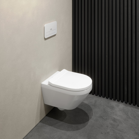 Architectura washdown toilet rimless, TwistFlush[e³], Concealed ViFix attachment | Inodoros | Villeroy & Boch