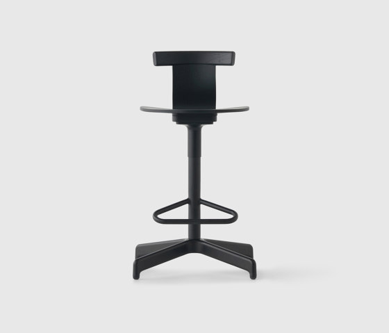 Jiro Counter Stool - Natural - Black Base | Taburetes de bar | Resident