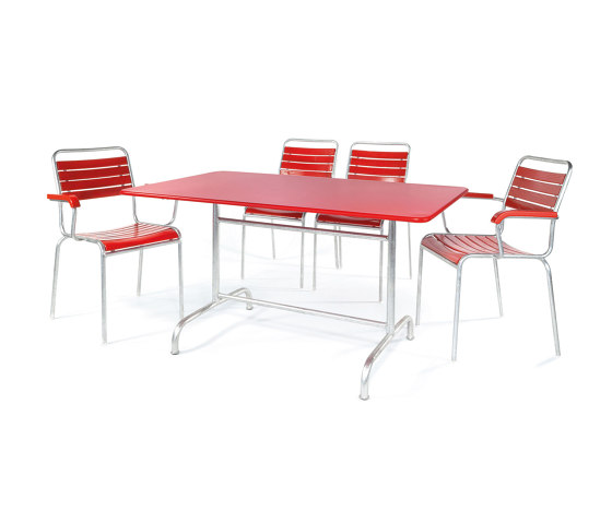 Table en métal Rigi 140x80 | Tables de repas | Schaffner AG