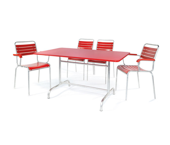 Table en métal Rigi 240x80 | Tables de repas | Schaffner AG