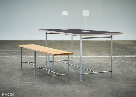 Mesa Karlsruhe - mesa de comedor con tablero de linóleo - 160x80 cm | Mesas comedor | PHOS Design