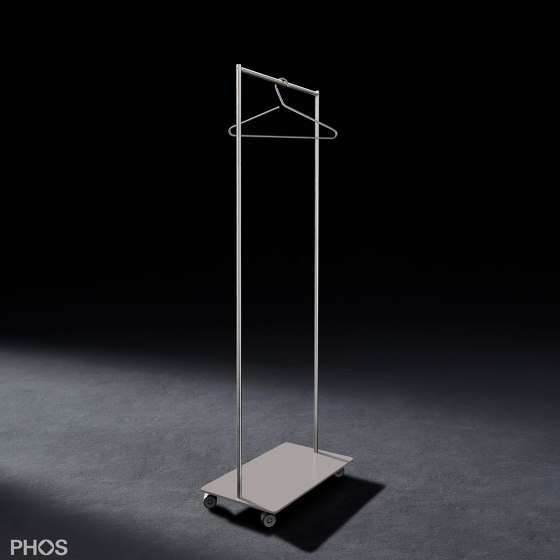 Small coat trolley - purist and functional - 60 cm wide | Towel rails | PHOS Design