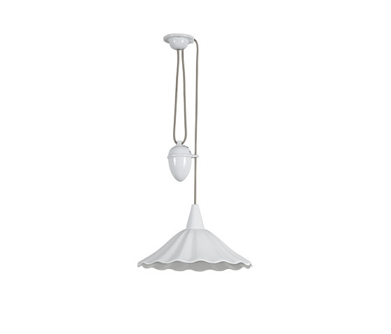 Christie 36 Rise & Fall Pendant, Sand & Taupe Braided Cable | Suspended lights | Original BTC