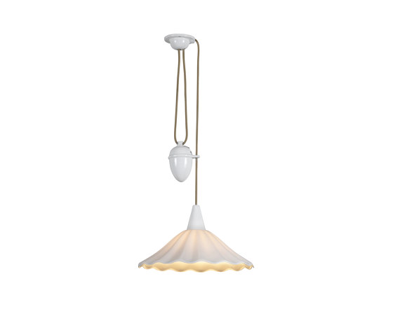 Christie 36 Rise & Fall Pendant, Sand & Taupe Braided Cable | Suspended lights | Original BTC