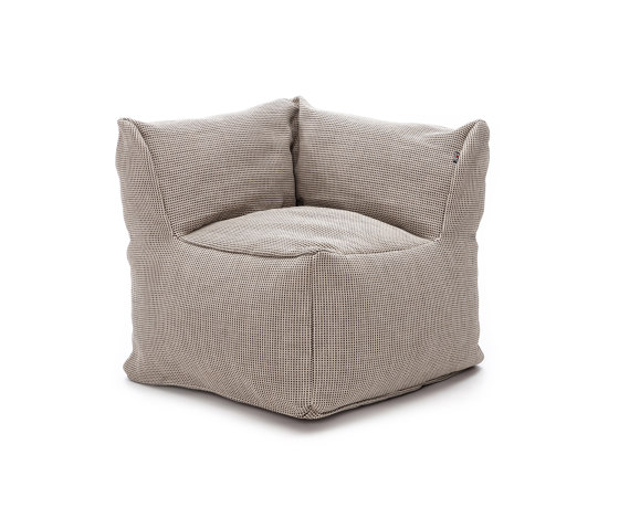 Dotty Pouf Club Corner Extra Large Beige | Poltrone | Roolf Outdoor Living