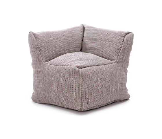 Dotty Pouf Club Corner Extra Large Plum | Armchairs | Roolf Outdoor Living