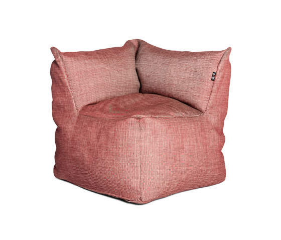 Dotty Pouf Club Corner Extra Large Raspberry | Sessel | Roolf Outdoor Living