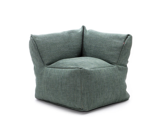 Dotty Pouf Club Corner Extra Large Turquoise | Armchairs | Roolf Outdoor Living