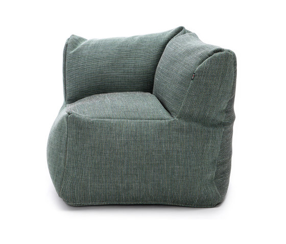 Dotty Pouf Club Corner Extra Large Turquoise | Armchairs | Roolf Outdoor Living