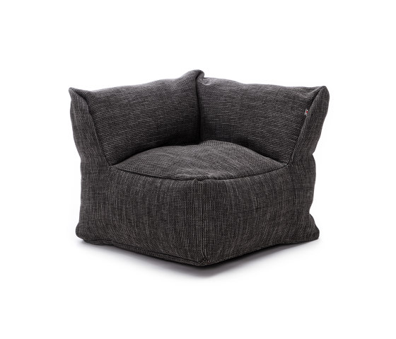 Dotty Pouf Club Corner Medium Anthracite | Poltrone | Roolf Outdoor Living