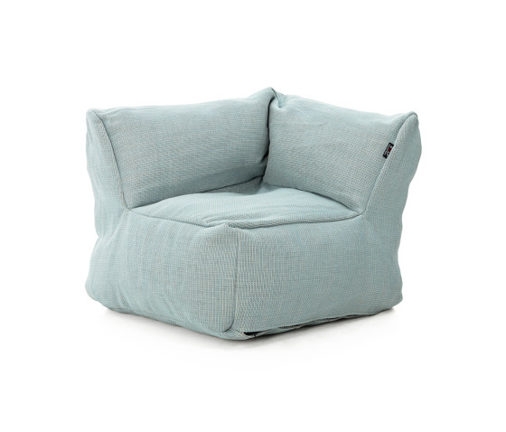 Dotty Pouf Club Corner Medium Pastel Blue | Armchairs | Roolf Outdoor Living