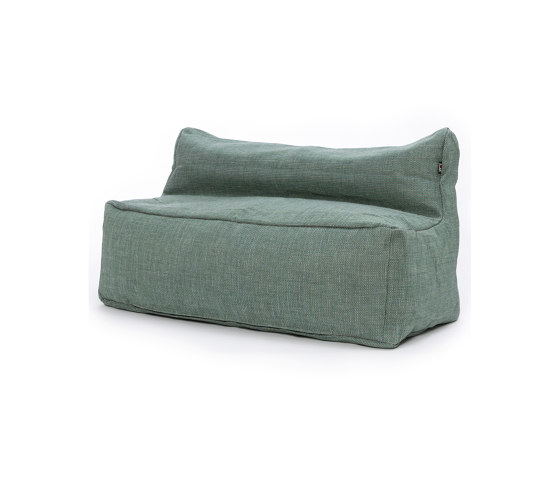 Dotty Pouf Love Seat Turquoise | Sofas | Roolf Outdoor Living