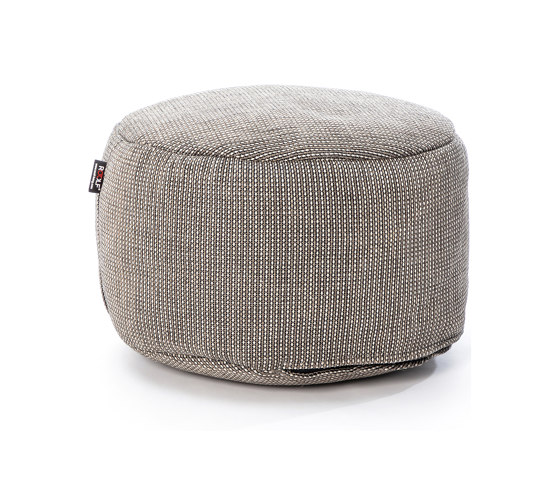 Dotty Round Pouf Ø 50 Cm Grey | Pouf | Roolf Outdoor Living