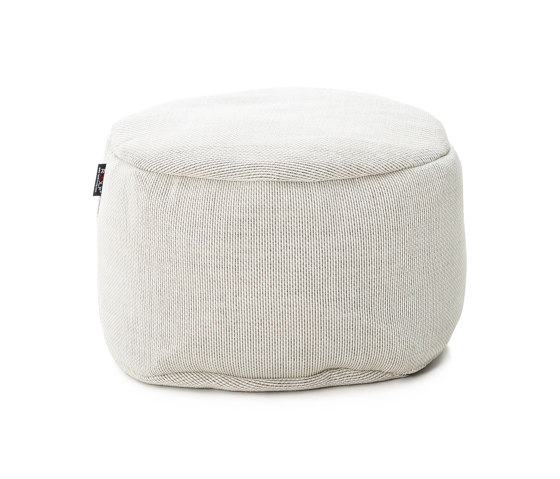 Dotty Round Pouf Ø 50 Cm White | Poufs | Roolf Outdoor Living