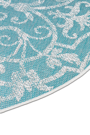 Summer Quai Outdoor Carpet Turquoise Round | Tapis / Tapis de designers | Roolf Outdoor Living