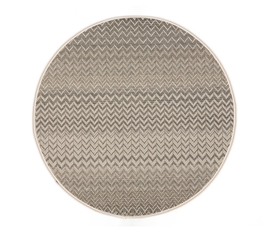 Tapis d'extérieur Ziggy Anthracite/Beige Rond | Tapis / Tapis de designers | Roolf Outdoor Living