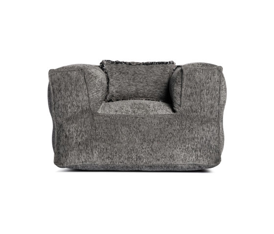 Silky Club Seat Pouf Anthracite | Armchairs | Roolf Outdoor Living