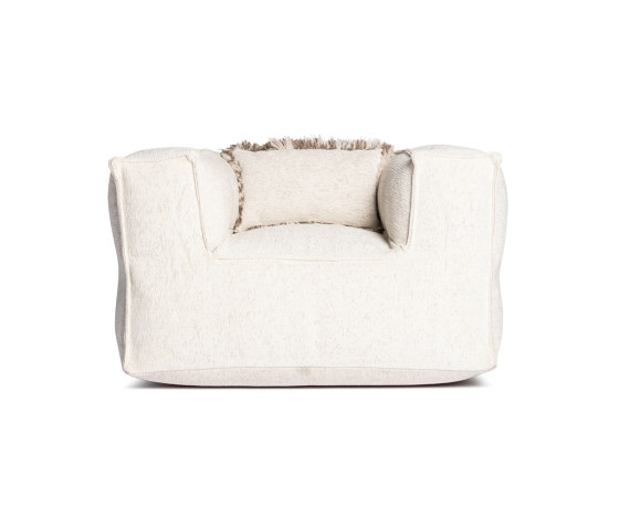 Silky Club Seat Pouf Beige | Poltrone | Roolf Outdoor Living