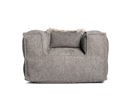 Silky Club Seat Pouf Grey | Sessel | Roolf Outdoor Living