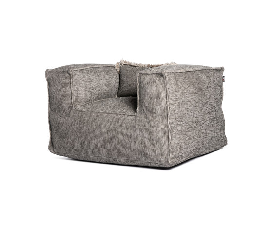 Silky Club Seat Pouf Grey | Sillones | Roolf Outdoor Living