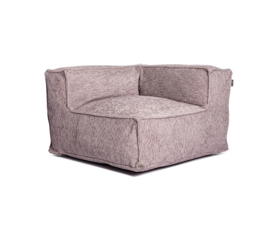 Silky Corner Seat Pouf Lilac | Armchairs | Roolf Outdoor Living