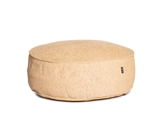 Silky Round Pouf Gold | Poufs / Polsterhocker | Roolf Outdoor Living