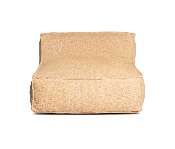 Silky Single Seat Pouf Gold | Sillones | Roolf Outdoor Living