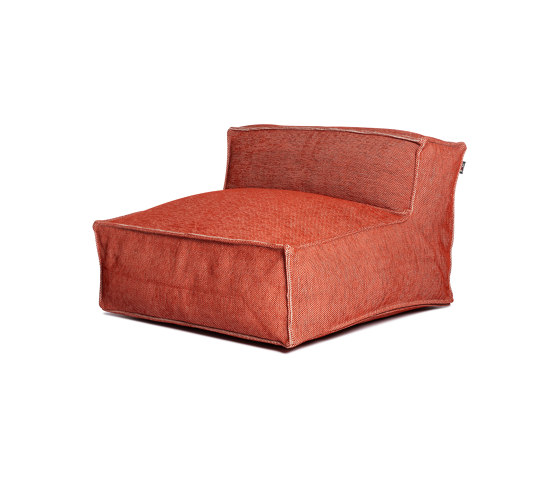 Silky Single Seat Pouf Terracotta | Armchairs | Roolf Outdoor Living