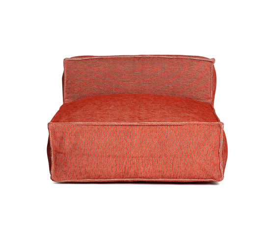 Silky Single Seat Pouf Terracotta | Sillones | Roolf Outdoor Living