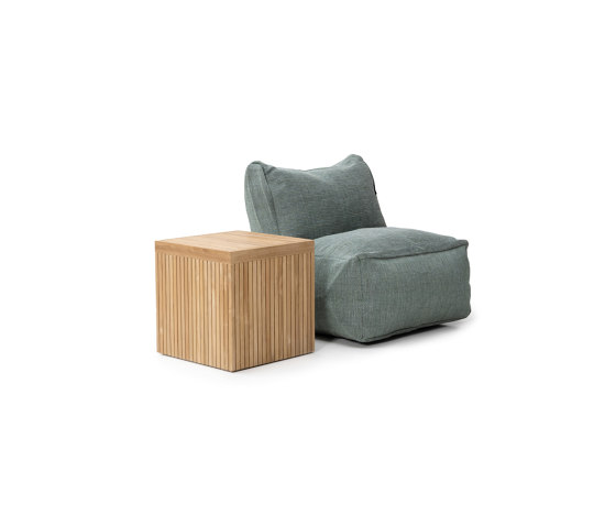 Dotty Teak Cube Table | Side tables | Roolf Outdoor Living