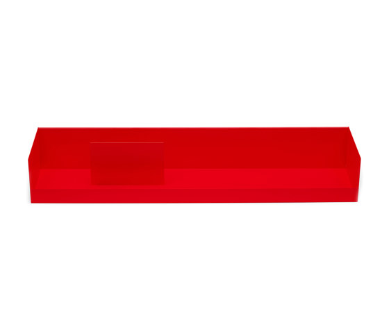 Boks | Wall Shelf, RAL 3024 luminous red | Shelving | Magazin®