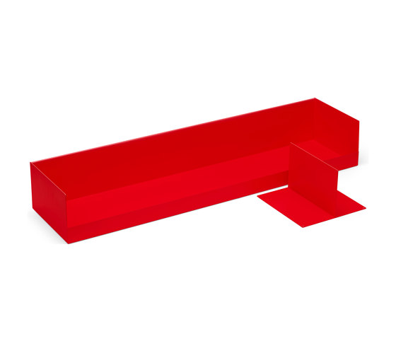 Boks | Wall Shelf, RAL 3024 luminous red | Scaffali | Magazin®