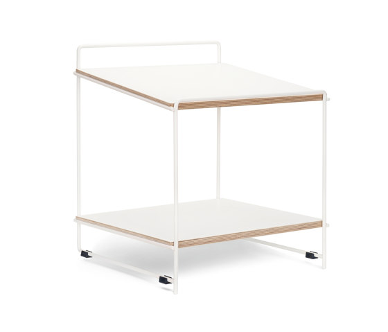 Hegel | Table or wall desk, pure white RAL 9010 / white | Shelving | Magazin®