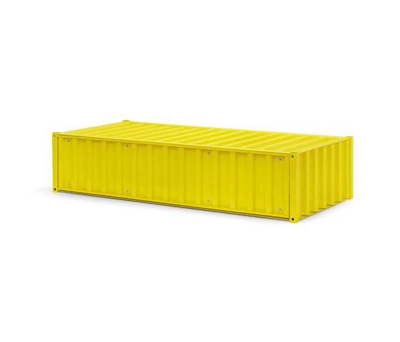 DS | Container flat - sulfur yellow RAL 1016 | Shelving | Magazin®