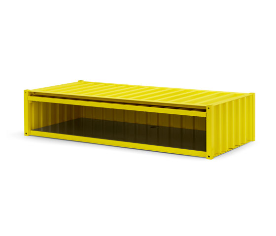 DS | Container Flach - Schwefelgelb RAL 1016 | Regale | Magazin®