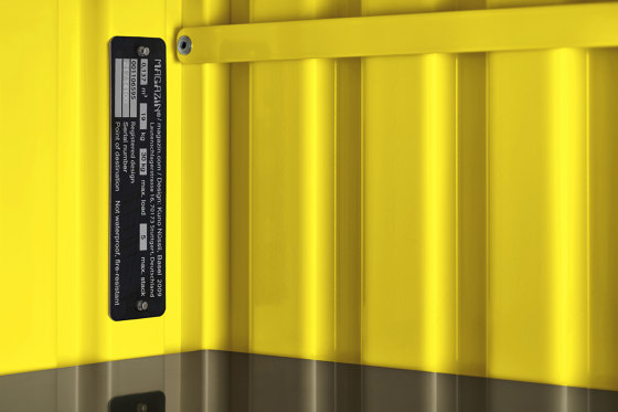 DS | Container flat - sulfur yellow RAL 1016 | Étagères | Magazin®