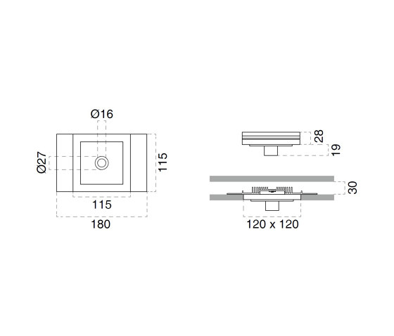 4254C MINILED CILLI recessed ceiling lighting CRISTALY® | Deckeneinbauleuchten | 9010 Novantadieci