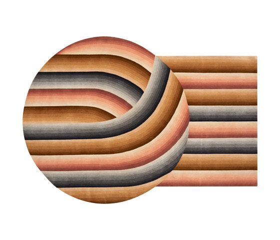 Round Mirage Rug Nude | Tappeti / Tappeti design | GAN