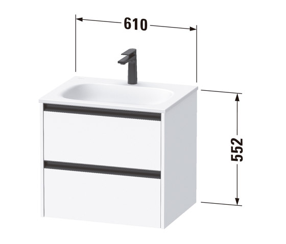Sivida vanity unit wall-mounted | Meubles sous-lavabo | DURAVIT