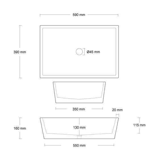 Conicis 60 | Wash basins | Urbi et Orbi