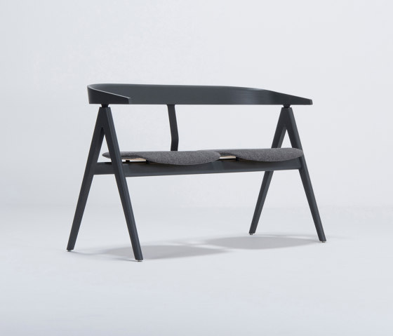 Ava bench | Black Oak | Benches | Gazzda