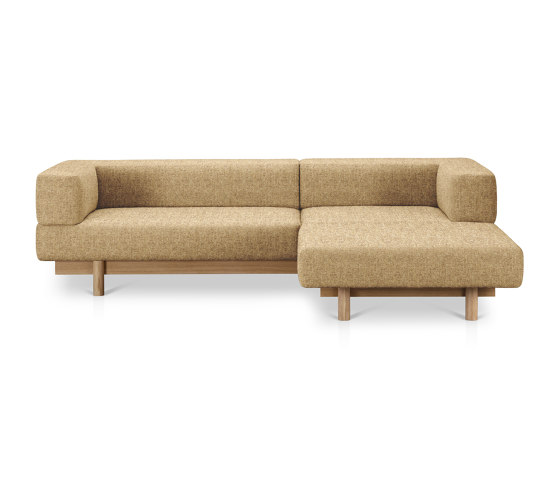 Alchemist Sofa with Chaise Lounge, Sand/Decoma, Right | Chaise longues | EMKO PLACE
