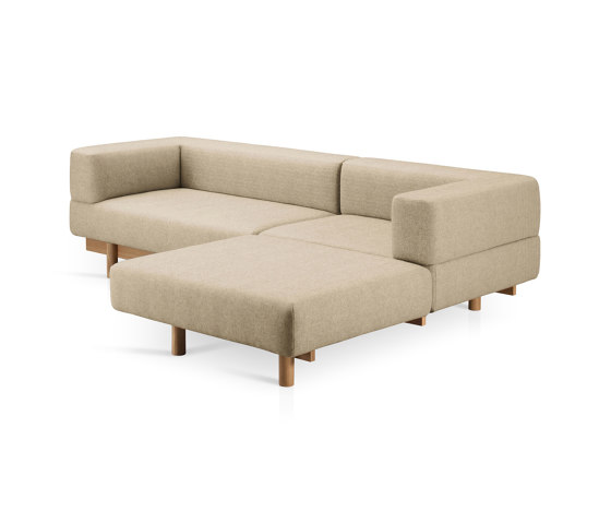 Alchemist Sofa with Chaise Lounge, Beige/Camira, Right | Chaise longue | EMKO PLACE