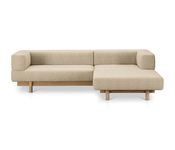 Alchemist Sofa with Chaise Lounge, Beige/Camira, Right | Chaise longue | EMKO PLACE
