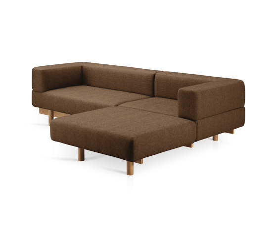 Alchemist Sofa with Chaise Lounge, Brown/Camira, Right | Chaise longues | EMKO PLACE